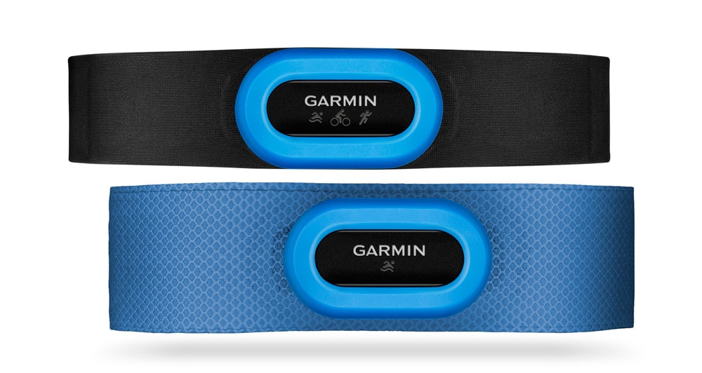 Tipos de cintas de pecho Garmin: HRM-Dual, HRM-Run, HRM-Tri y HRM-Swim