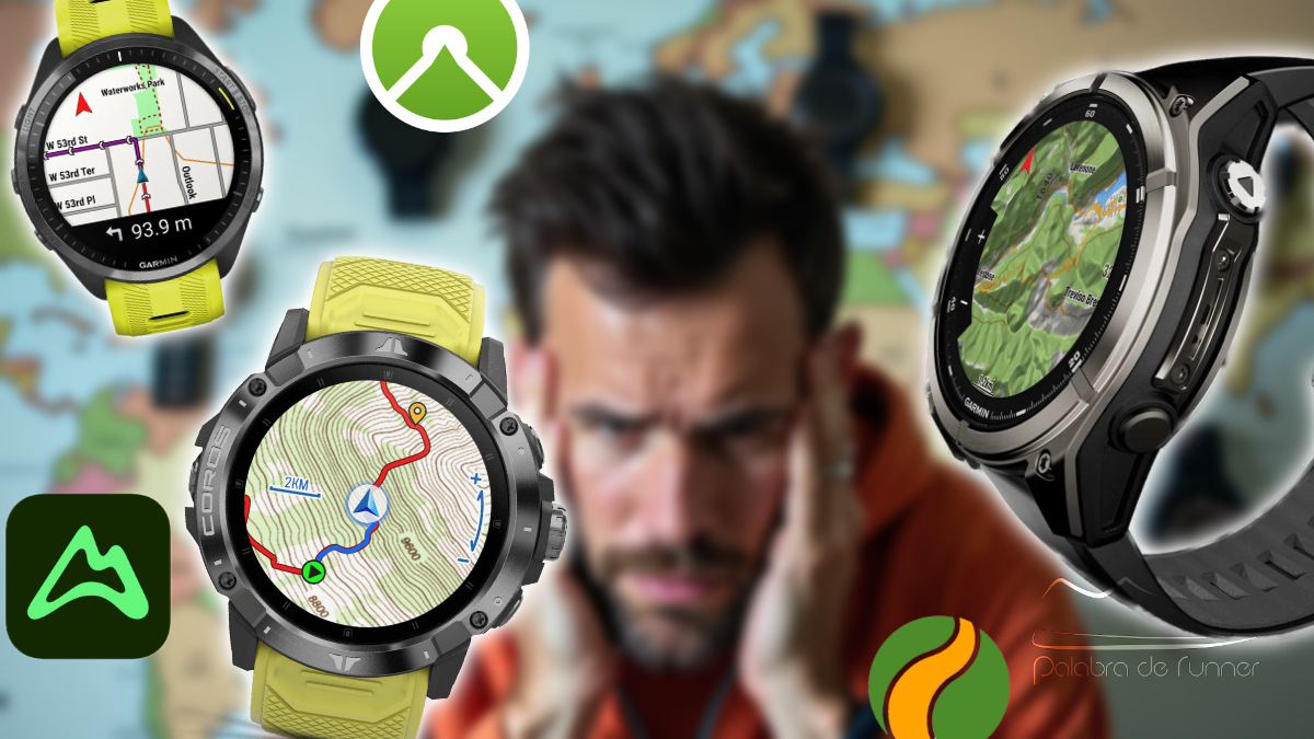 apps rutas garmin coros polar suunto apple watch